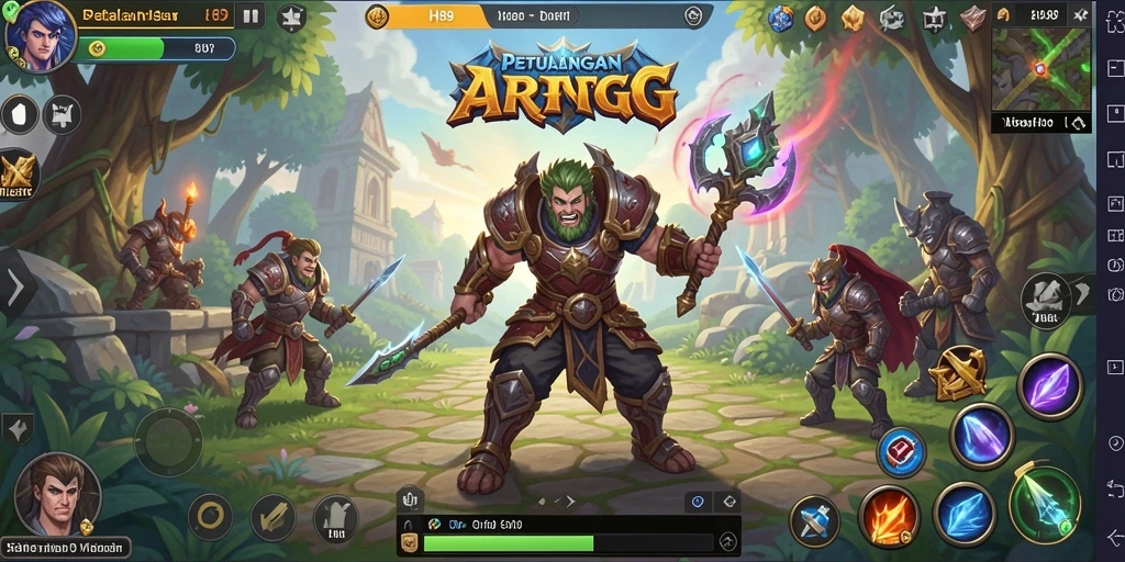 Tampilan gameplay seru di H89 dengan pertarungan ARPG yang mendebarkan.