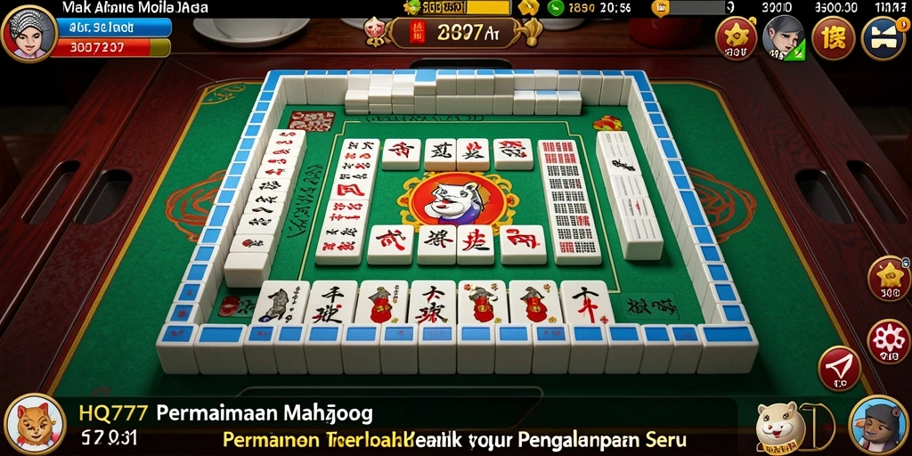 Tampilan gameplay HQ777 yang seru dan menantang dalam Mahjong.