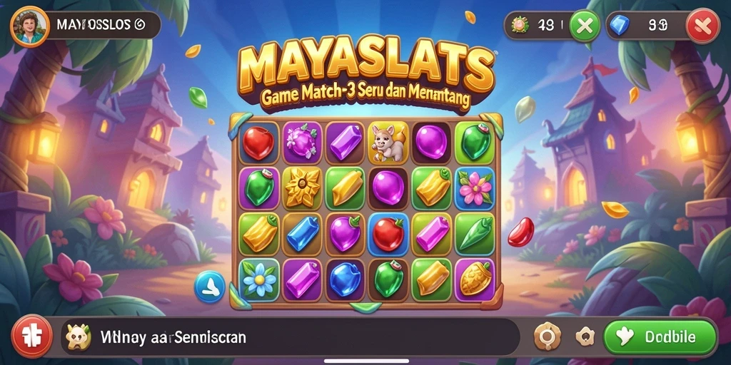 Tampilan gameplay <strong>MAYASLOTS</strong> yang seru dan menantang.