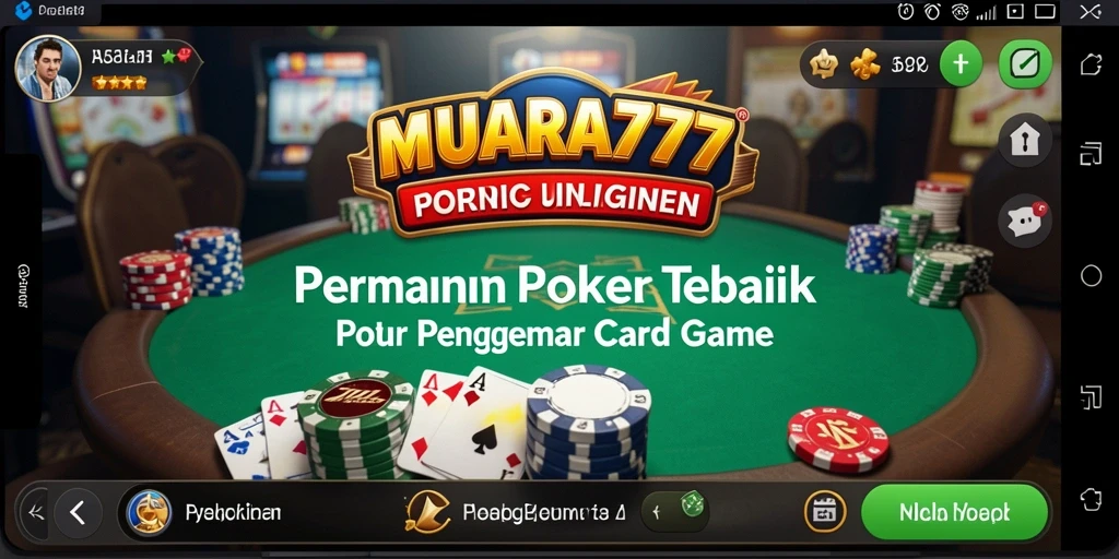 Screenshot gameplay Poker yang seru dan mendebarkan di MUARA777.