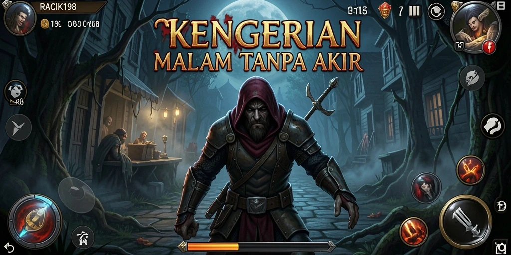 Gameplay seram yang menegangkan dan mencekam dalam RACIK198.