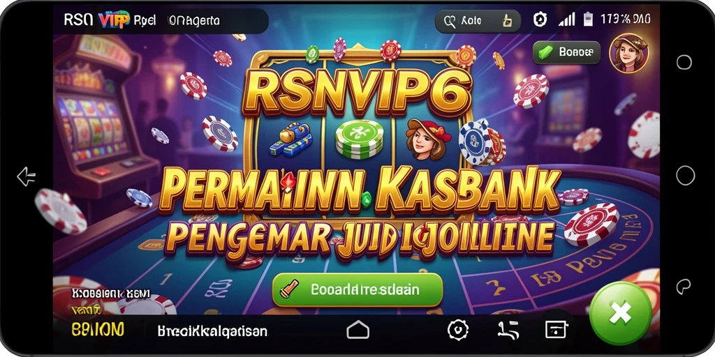 Screenshot utama RSNVIP6 menampilkan gameplay seru dalam permainan Kasino.