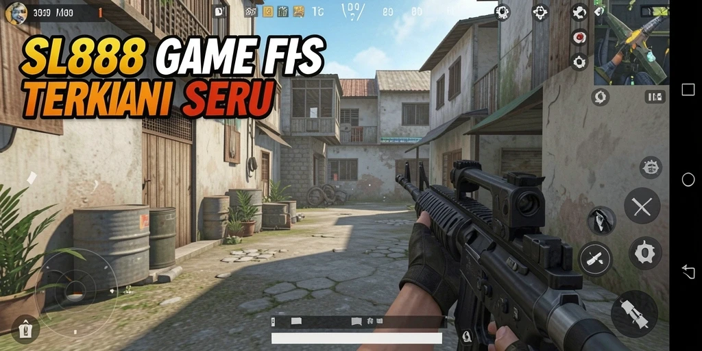 Screenshot gameplay SL888 menampilkan aksi tembak-menembak yang mendebarkan.